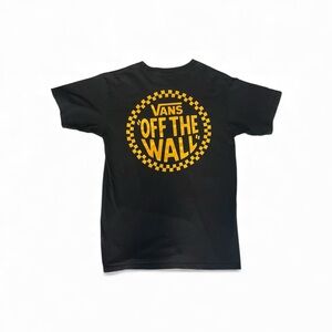 Vans Off the Wall Black Logo Tee Size Small